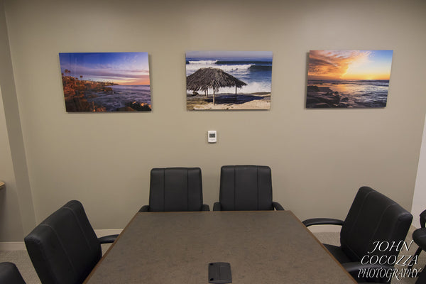 American Dream Homes Redecorates Office with Metal Prints by John Cocozza Photography